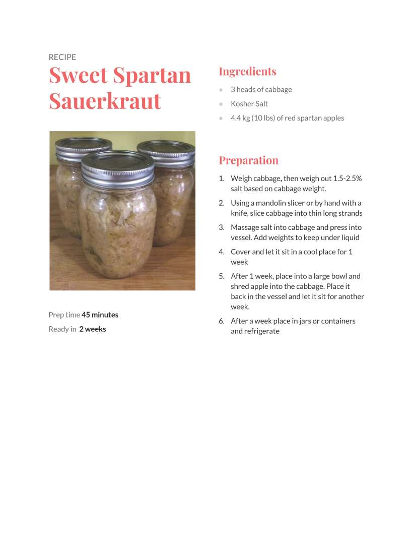 recipe_ sweet spartan sauerkraut